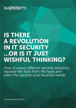 IS THERE A REVOLUTION IN IT SECURITY...OR IS IT JUST WISHFUL THINKING?