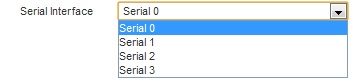 Cyberoam WWAN Serial Port settings